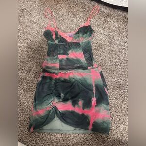 Edikted mini skirt and tank top set